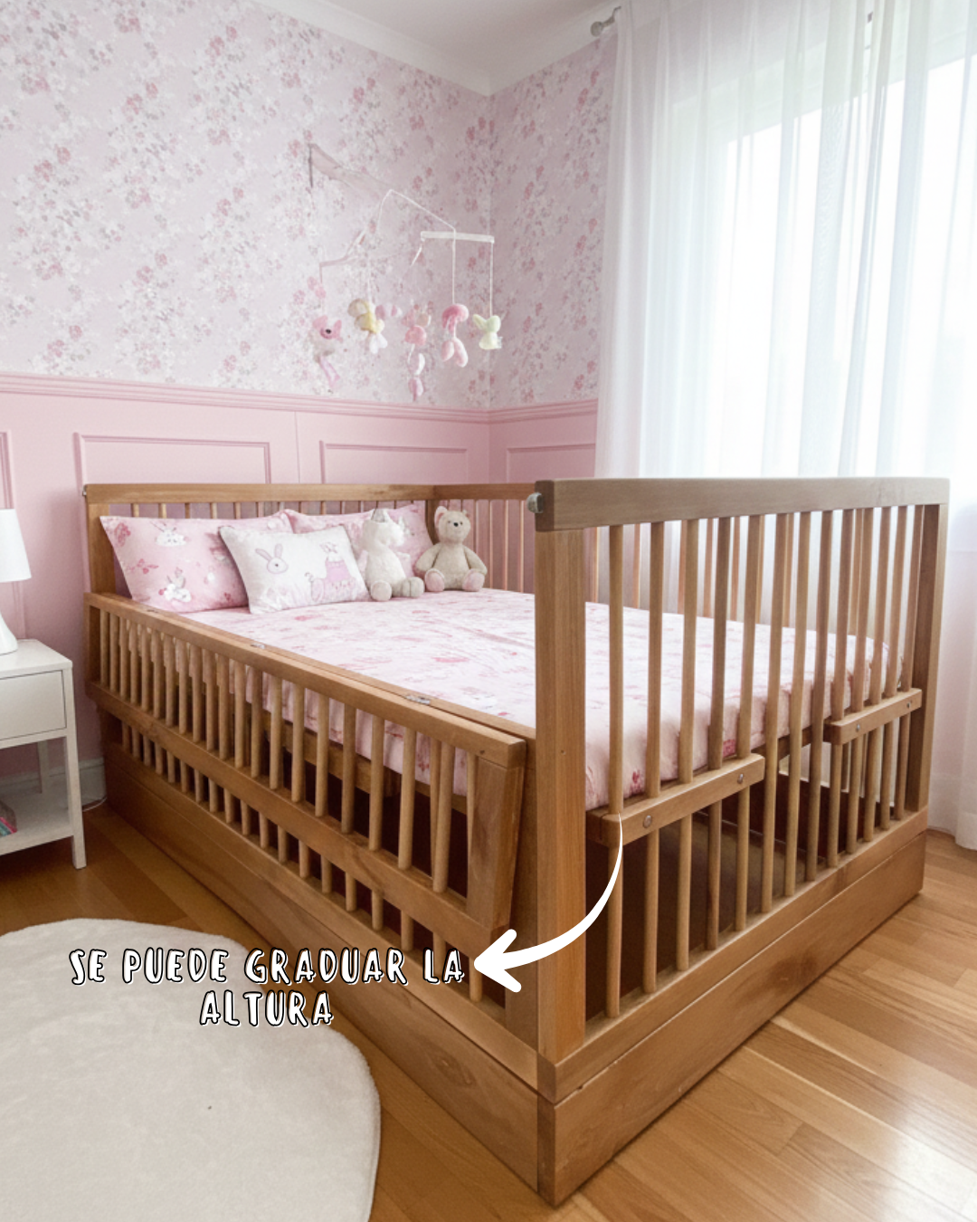 Cama con Baranda Graduable — RENUEVA DECO